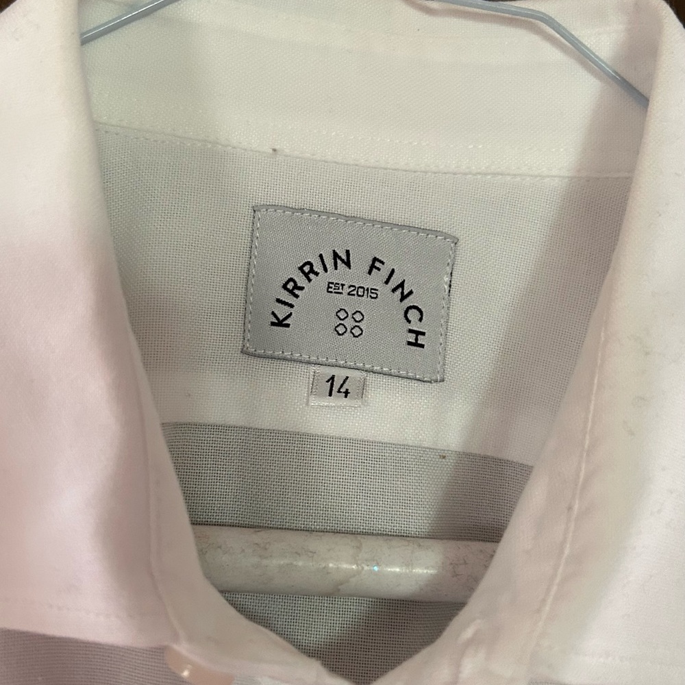Kirrin Finch white dress shirt size 14 retails at $150
